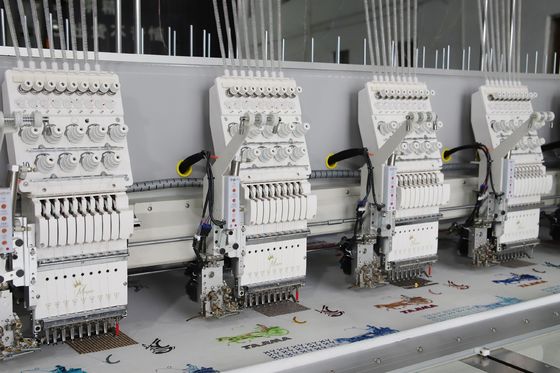 4500 kg Máquina de bordado industrial computarizada 22 cabeza 9 agujas