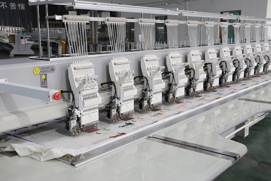 220V 380V Máquina de bordado de alta velocidad con doble sequin 9 agujas 20 cabezas