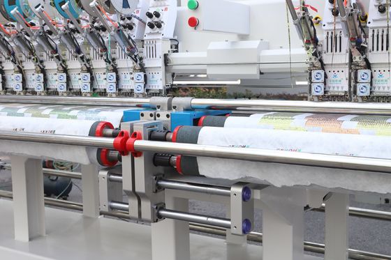 Computadora Máquina de bordado de doble 22 cabezas con cuatro agujas Durable