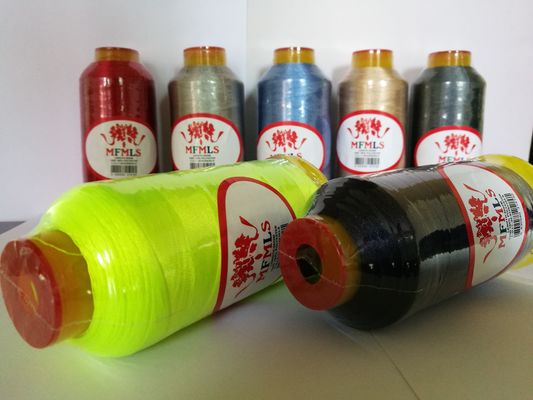 120D 100% de poliéster de bordado 5000 metros por cono para bordar y coser
