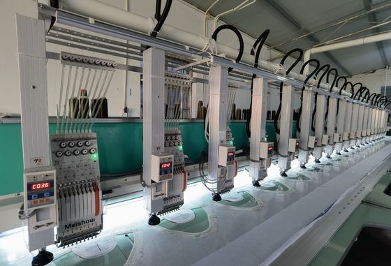 40W-80W máquina de bordado de corte por láser 20 cabeza para 2 capas de corte de tejido