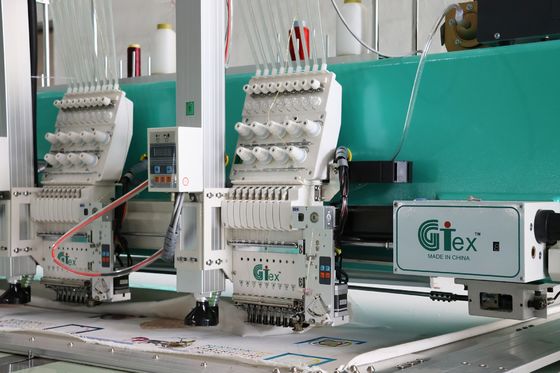 Máquina de bordado de corte láser de marco de aluminio 20 cabezas Área de personalización