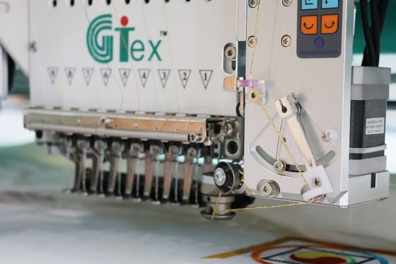 Máquina de bordado de cuerda computarizada con sistema de corte por láser