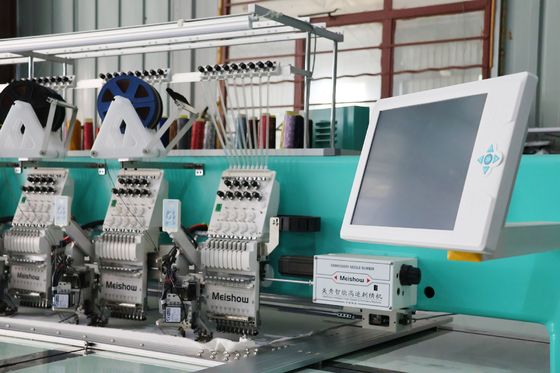 Protección contra el sobrecalentamiento 6 Sequins máquina de bordado Multi cabezas 9 agujas