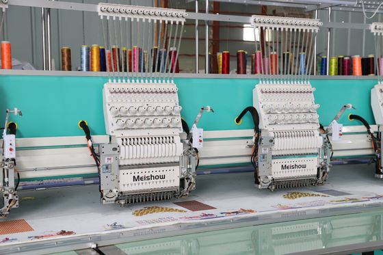 15 máquina de bordado con aguja 10 cabezas de bordado máquina computarizada