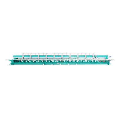 Máquina de bordado plano computarizada Máquina de bordado comercial de 9 agujas 10 cabeza 1200RPM