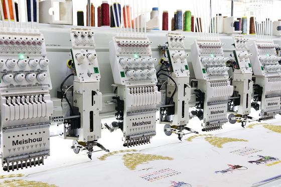 12 cabezas de bordado de cinta mixta Máquina informática de alta velocidad